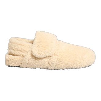 Dolce & Gabbana Flats, male, Beige, Size: 11 US Faux-fur Slides