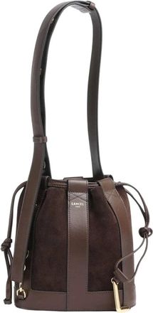 Lancel Elles Bucket Bag - Dames - Tassen - Bruin - Maat: ONE Size Leer