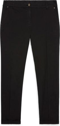 Fiorella Rubino Katoenen Chino Broek - Dames - Chinos - Zwart - L - Katoen - Broeken