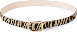 Déhanche Mija Zebra Calfhair Belt in Neutral Zebra at Nordstrom, Size X-Small