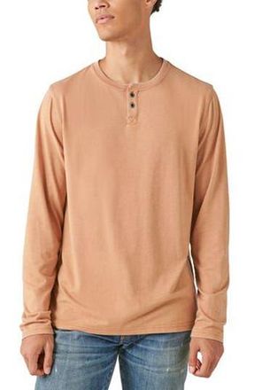 Lucky Brand Weekend Long Sleeve Henley in Almond at Nordstrom Rack, Size Large