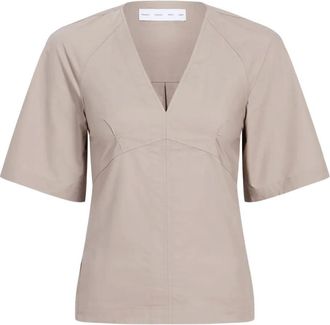 Proenza Schouler Top Lilian con cintura - Toni neutri