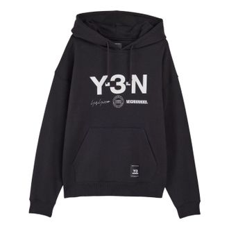 adidas Y-3 NBHD Graphic Hoodie Black JW7004