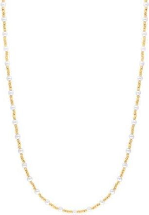 Effy Freshwater Pearl Beaded Necklace in White at Nordstrom Rack, Size 18