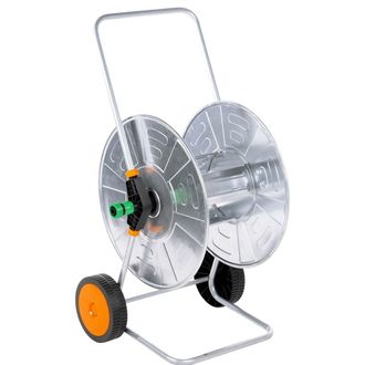 vidaXL Carrete De Rollo Para Manguera 110 M 1/2 O 80 M 3/4 Acero Vidaxl