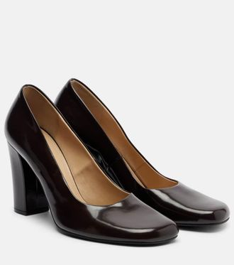 The Row Penelope leather pumps