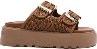 Casadei Brown Slip-on Sandals