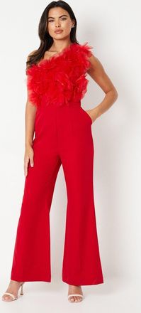 Coast 3d Floral Bodice Wide Leg Jumpsuit