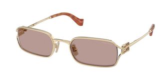 Miu Miu MUC50S ZVN20I Mens Sunglasses Gold Size 52