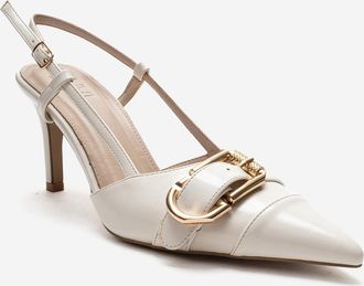 Prologue Noen Gesp Spitse Neus Stiletto Pump