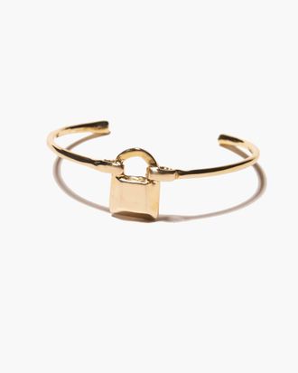 Odette New York Lock Cuff In Brass