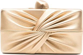 Cult Gaia Clutch Lisse mini con nodo - Oro