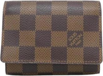 Louis Vuitton Pre-owned Wallets, female, Brown, Size: ONE SIZE Pre-owned Card Case