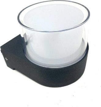 Trade Shop Trade Shop Traesio - Trade Shop - Applique Led Modern For External To Parete Nero 7w Luce 6500k 3000k 4000k Es57