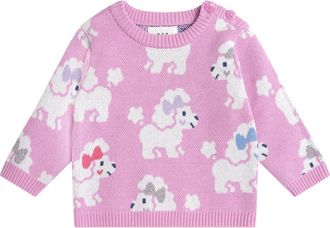 Huxbaby Daisy Scalloped Knit Cardi in Seaside at Nordstrom, Size 6-12M Au
