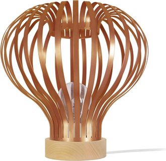 Tosel Lámpara de mesa redondo metal natural y lunar d36xp36xh35 cm