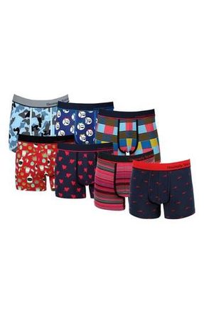 Unsimply Stitched 7-Pack Assorted Stretch Cotton Trunks in Blue Multi at Nordstrom Rack, Size Xx-Large