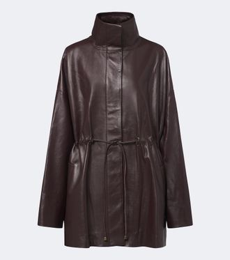 Tove Erna leather coat