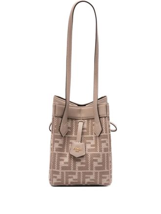 Fendi mini Oragami bucket bag - Grey