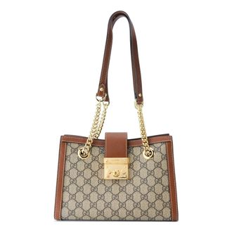 Gucci (WMNS) Gucci Padlock GG Bag Small-Size Brown 498156-KHNKG-8534