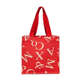 Max & Co. Cotton Tote Bag - female - Max & Co - Shopping Bags - Red - ONE SIZE - Bags