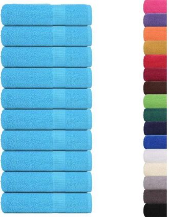 vidaXL Toallas De Ba&ntilde;o 10 Uds 100% Algod&oacute;n Turquesa 100x150 Cm 360 Gsm Vidaxl