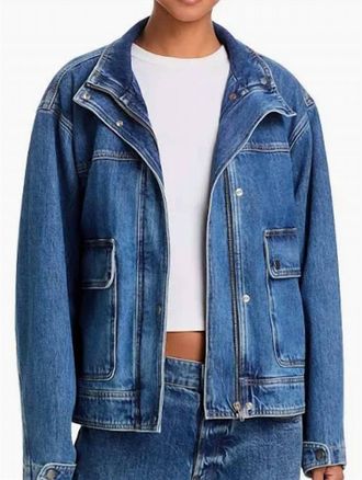 Rag & Bone Sophia Long Sleeve Denim Jacket In Easton
