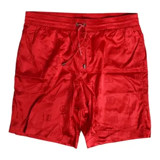 Dolce & Gabbana Beachwear, male, Red, Size: M Swim Shorts