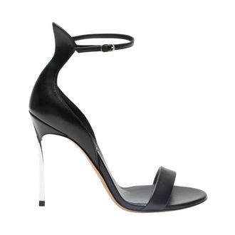 Casadei High Heel Sandals, female, Black, Size: 12 1/2 US Cappa Blade Leather