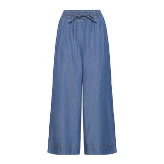 Ichi Archer Wide Jeans - Dames - Loose Fit Jeans - Blauw - XS - Katoen - Jeans