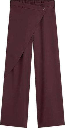 Summum Broeken Wrap Fluid - Dames - Broeken - Rood - Maat: S Poliester
