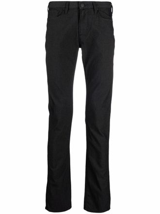Emporio Armani Slim-fit broek - Zwart