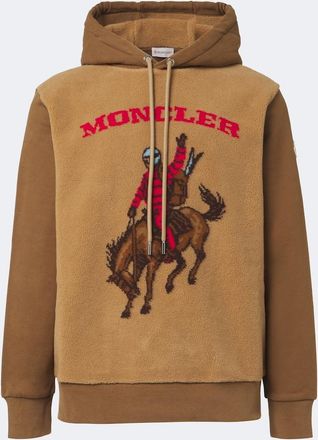 Moncler Felpa con cappuccio in cotone con stampa