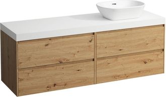 Laufen Lani Encimera De Lavabo Blanco Mate Incl. Mueble Bajo, 1 - Laufen