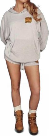 Boys Lie Men Dont Original Racer Hoodie In Heather Grey