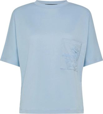 Peuterey Quay T-Shirt - Dames - T-shirts - Blauw - M - Katoen - Tops
