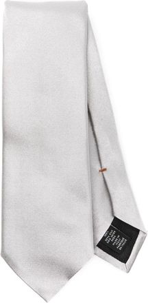 Ermenegildo Zegna pointed-tip silk tie - men - Silk - One Size - Grey