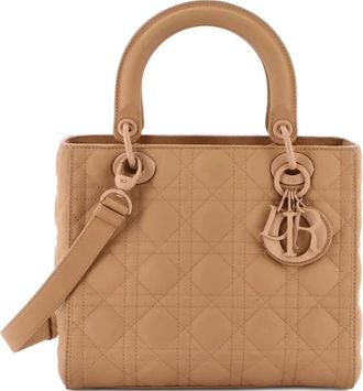 Dior Ultra Matte Lady Dior Bag Cannage Quilt Calfskin Medium satchel - Roze