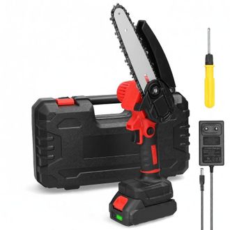 OEM Sierra De Poda El&eacute;ctrica Port&aacute;til De 21 V Y 6 Pulgadas, Motosierra Peque&ntilde;a Para Partir Le&ntilde;a, Motor Con Escobillas, Herramienta De Carpinter&iacute;a De Una S