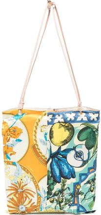 Manipuri Floral-print Tote Bag