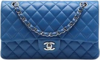 Chanel Borsa a spalla vintage Pre-owned Double Flap - - Pre-owned - Donna - Blu - ONE SIZE