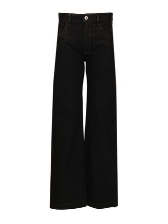 The Attico Cotton Jeans Nero-Donna