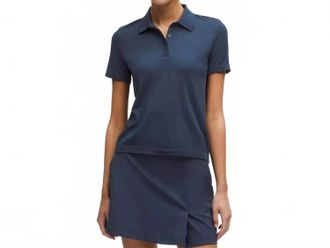 lululemon Swiftly Open-Knit Golf Polo In Club Blue