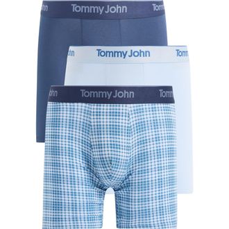 Tommy John 3-Pack Second Skin 6-Inch Stretch Modal Boxer Briefs in Green at Nordstrom, Size Xx-Large