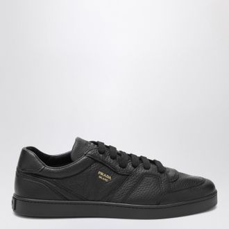 Prada Black sneakers in hammered leather