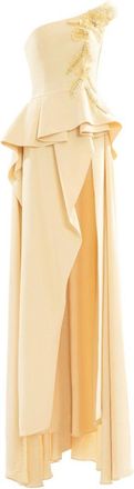 Saiid Kobeisy Long Crepe Embellished Dress