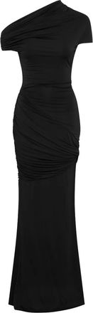 Paris Georgia Pascal asymmetrische maxi-jurk - Zwart