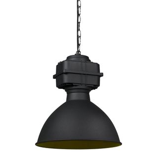 QAZQA Moderno L&aacute;mpara Colgante Industrial Peque&ntilde;a Negro Mate - Sicko Acero Redonda Adecuado Para Led Max. 1 X 60 Watt - Qazqa