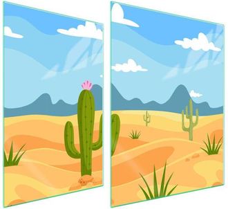 OEM Placa Protectora De Vidrio Para Estufa 70x52 Cactus