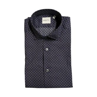 Bagutta Formal Shirts, male, Blue, Size: 4XL Slim Fit Shirt